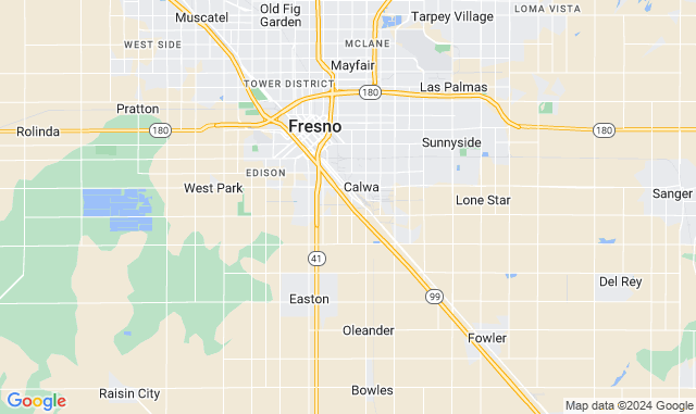 Map of Service Partners Branch at 2898 S. Orange Avenue Suite 101, Fresno, CA 93725